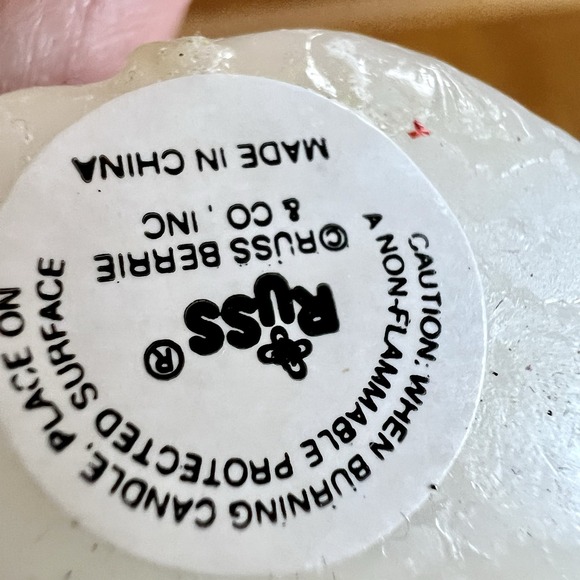 Lot Of 3 Easter Wax Candles Russ Berries Bunny Egg Carrots Rose‎ Vintage - Picture 8 of 10